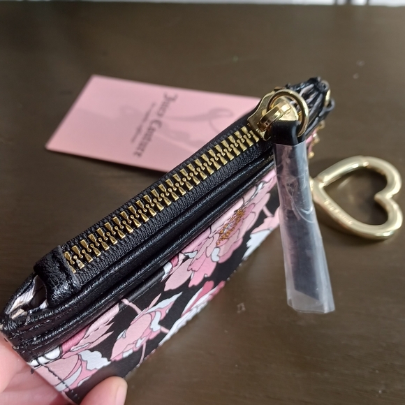 Pretty Rose Black Statement Card Case - Picture 5 of 6